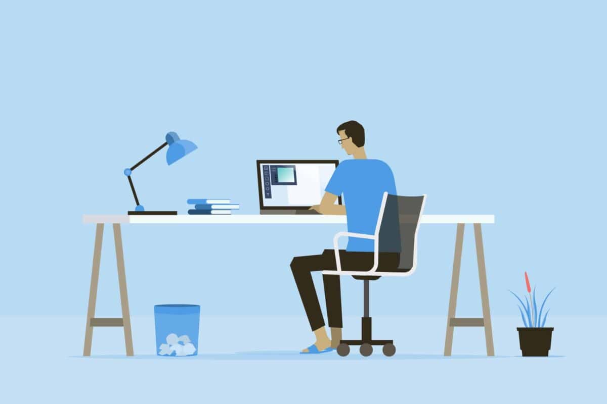 desk worker